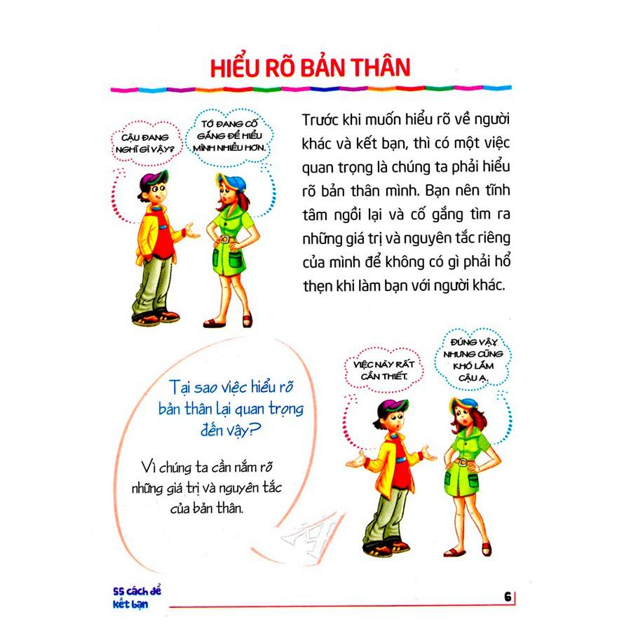 Tủ Sách Kĩ Năng Sống Dành Cho Học Sinh - 55 Cách Để Kết Bạn - Bản Quyền