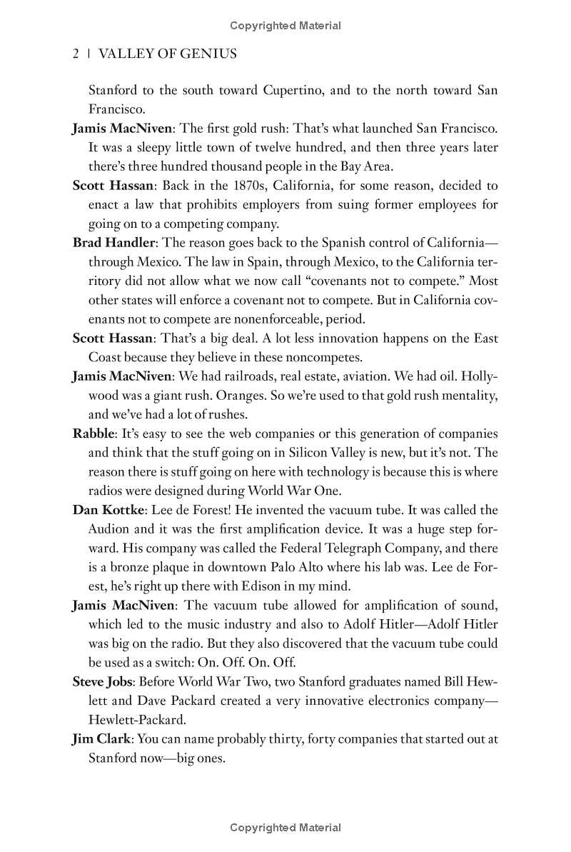 Valley Of Genius: The Uncensored History Of Silicon Valley, As Told By The Hackers, Founders, And Freaks Who Made It Boom