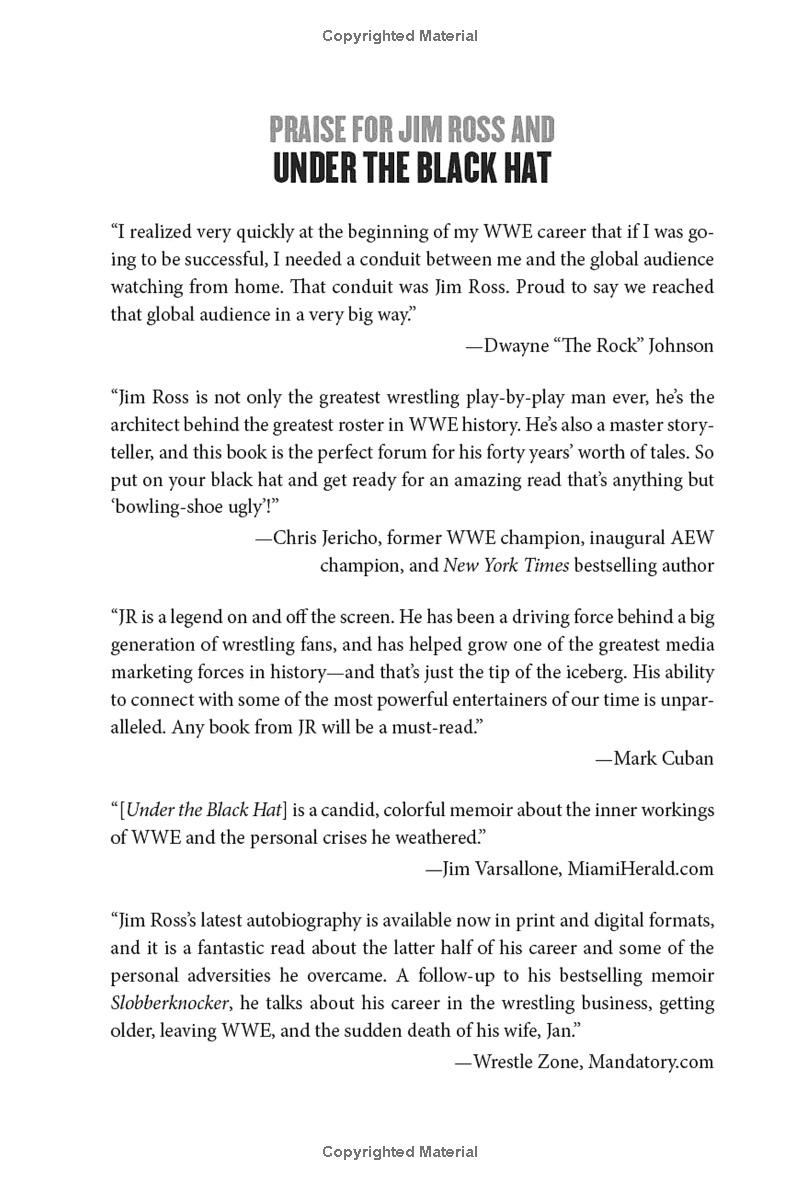 Under The Black Hat: My Life In The WWE And Beyond