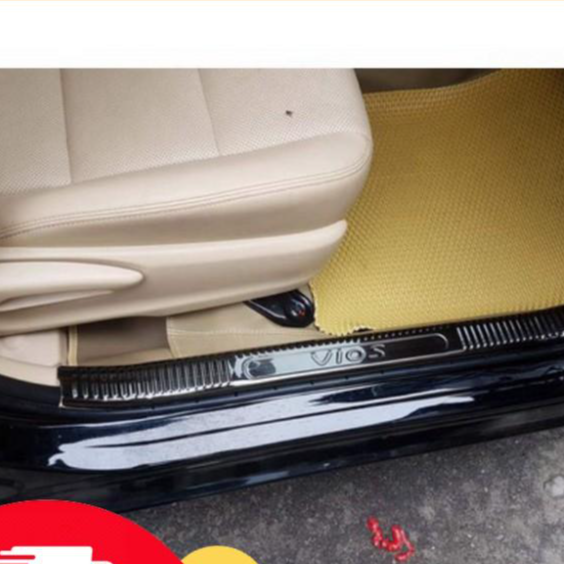 BẬC CHÂN TRONG DÀNH CHO TOYOTA VIOS 2019-2021 TITAN CAO CẤP, ỐP CHỐNG TRẦY BẬC CỬA XE Ô TÔ