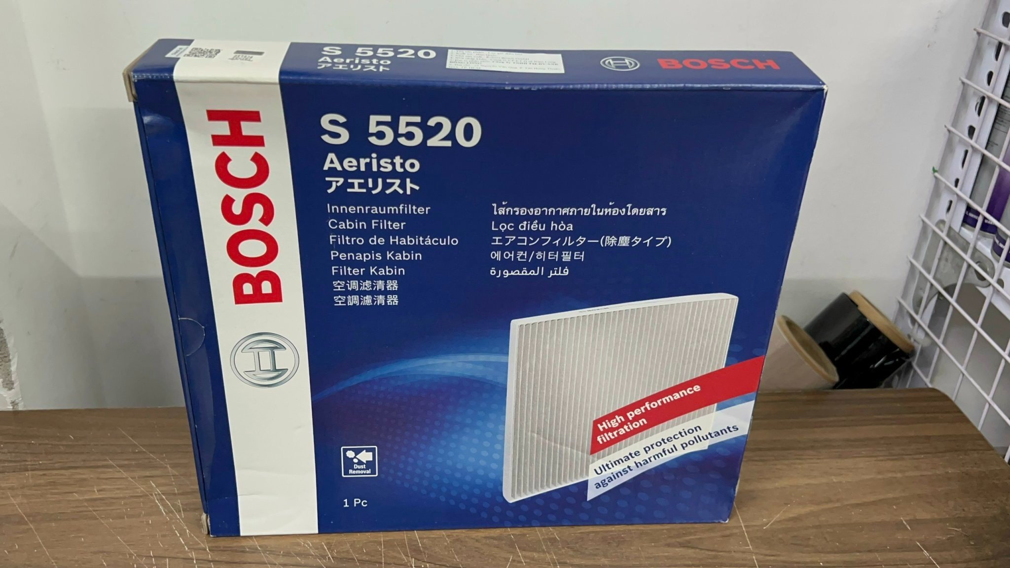 Lọc Điều Hòa Loại Tiêu Chuẩn BOSCH Ariesto S5520 Cho Xe Hyundai Santafe, Sonata, Kia Optima/K5, Sedona/Carnival..