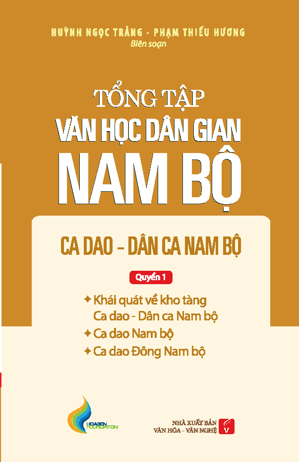 Tổng Tập Văn Học Dân Gian Nam Bộ - Tập 2 - Quyển 1: Ca Dao - Dân Ca Nam Bộ - TH180
