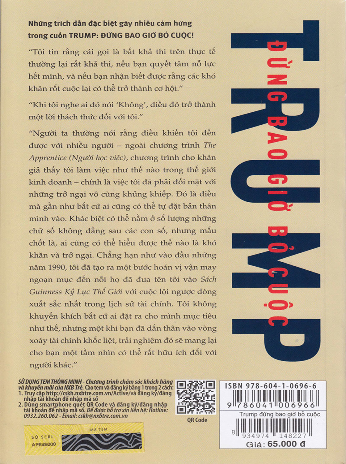 Đừng Bao Giờ Bỏ Cuộc (Donald Trump) - TRẺ