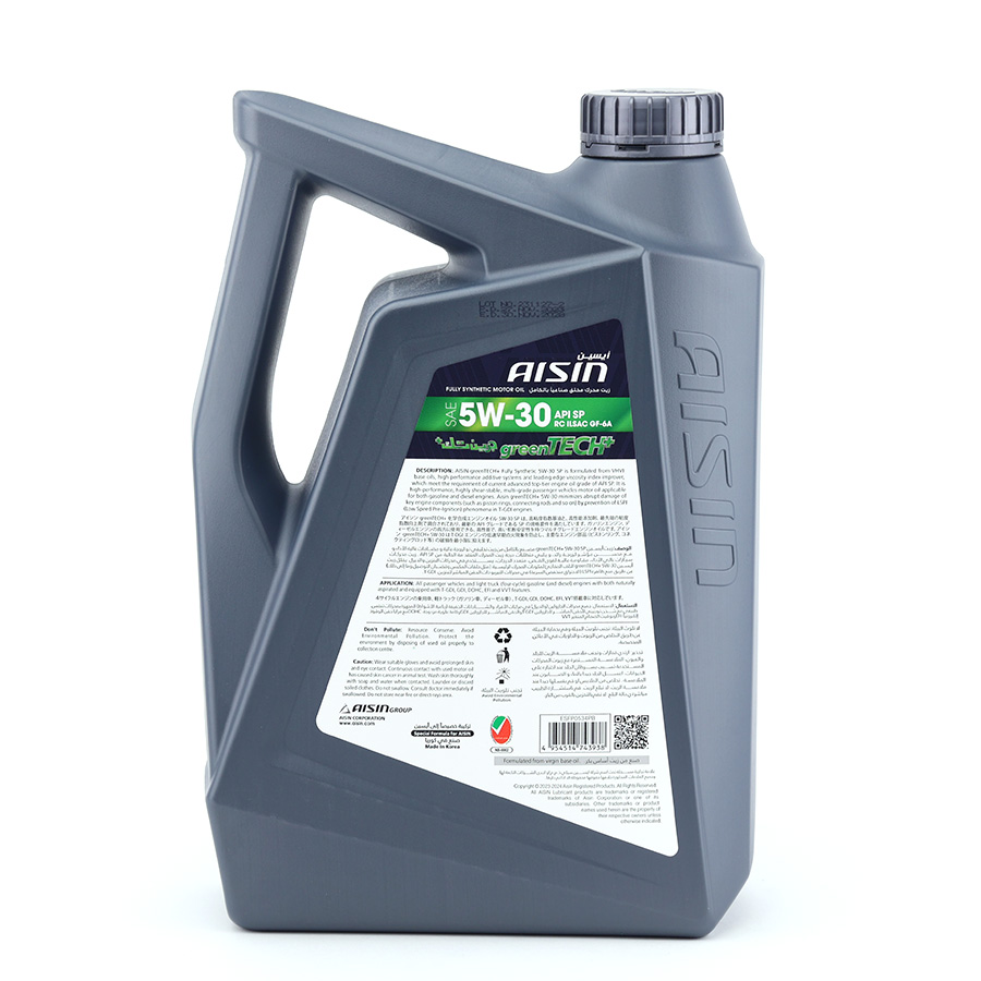 Dầu Nhớt Tổng Hợp AISIN Greentech+ SP 5W30 4 Lít ESFNP0534P - Nhập Khẩu Chính Hãng