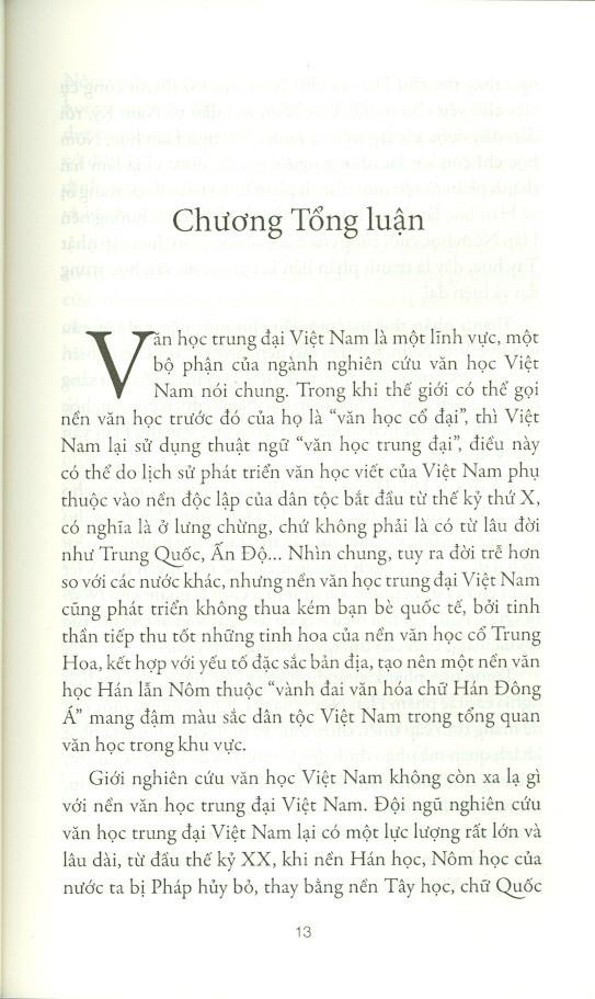 Văn Học Trung Đại Việt Nam Nhìn Từ Thể Loại Tiểu Thuyết Truyền Kỳ Chữ Hán