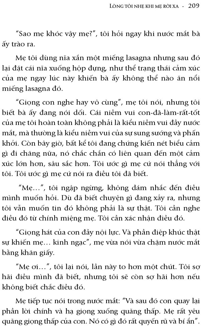 Lòng Tôi Nhẹ Khi Mẹ Rời Xa (FN)