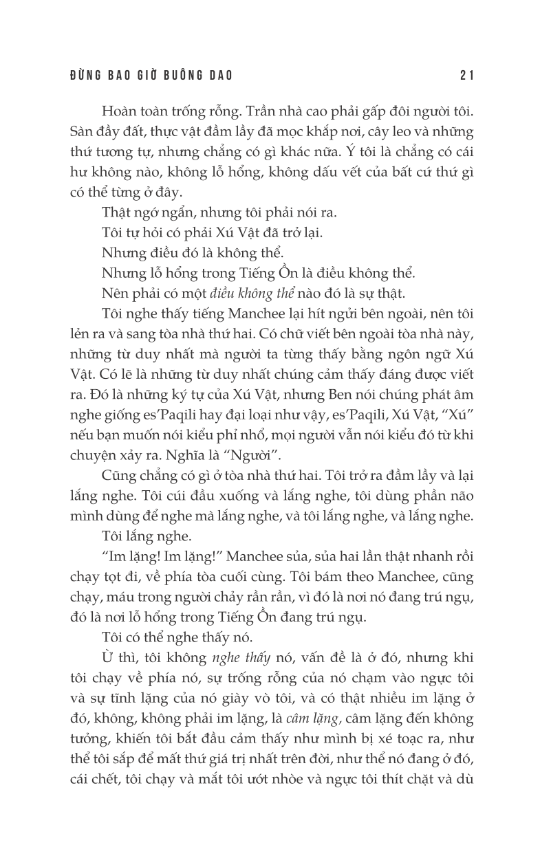 Hỗn Mang 1- Đừng Bao Giờ Buông Dao