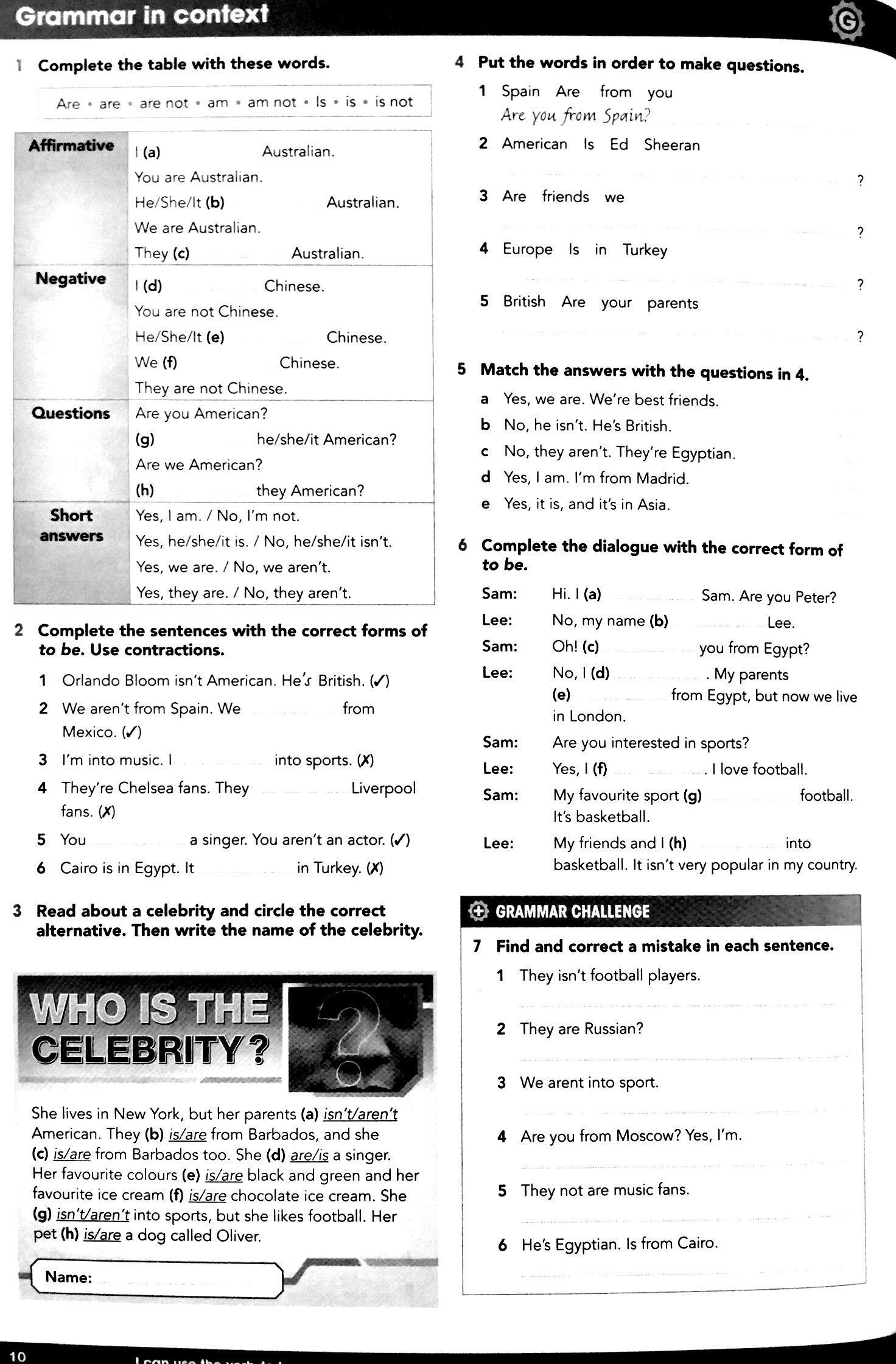Gateway 2nd Ed A1+ Workbook