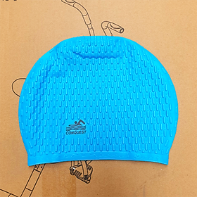 Nón Bơi ConQuest 100% Silicone Cao Cấp Có Gai Siêu Co Giãn