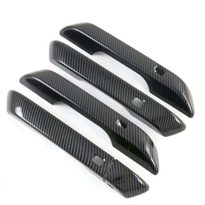 Ốp tay nắm cửa, hõm cửa, chén cửa CARBON xe Kia Carnival 2021- 2022, 2023 nhựa vân CACBON cao cấp