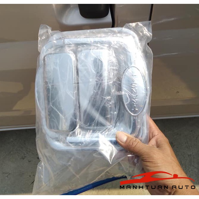 Bộ ốp tay nắm, hõm cửa xe Ford Transit 2014-2019 mạ crom cao cấp