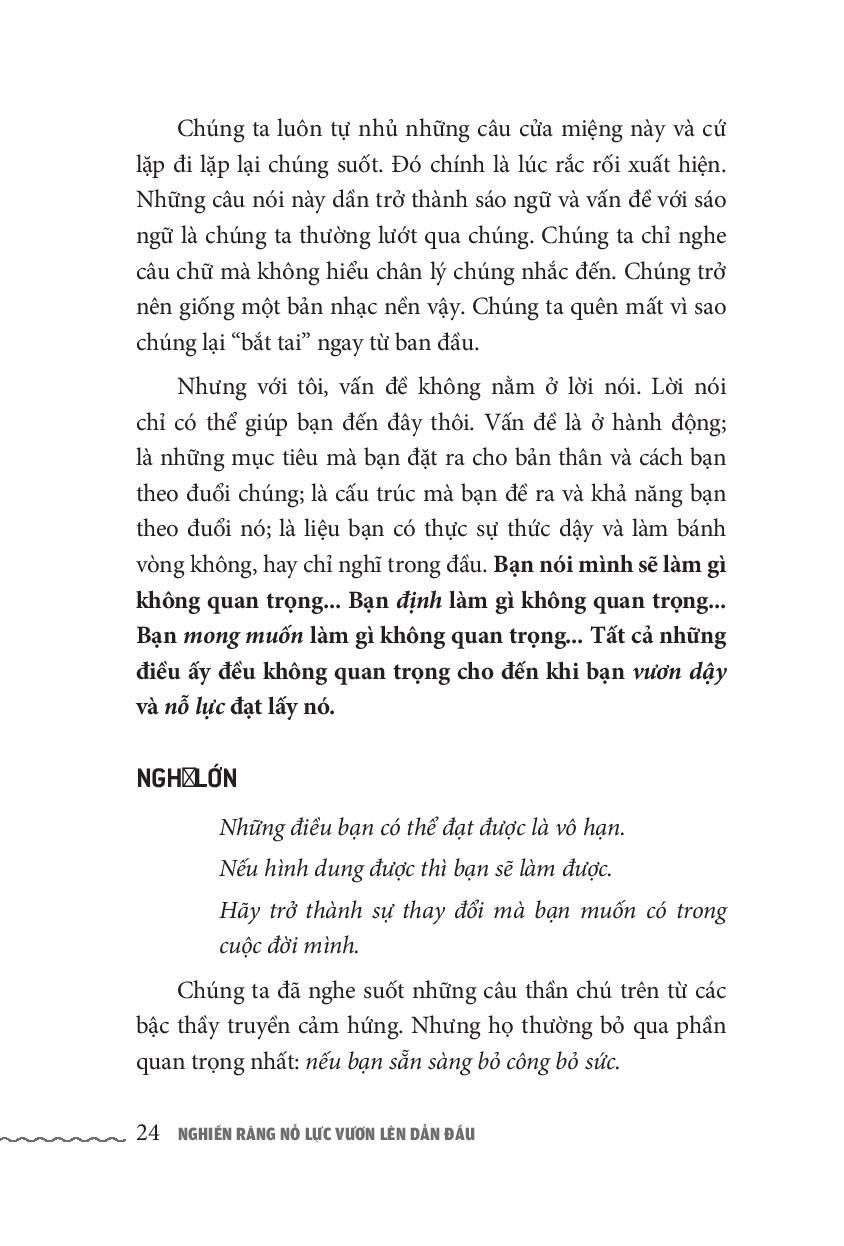 Nghiến Răng Nỗ Lực, Vươn Lên Dẫn Đầu