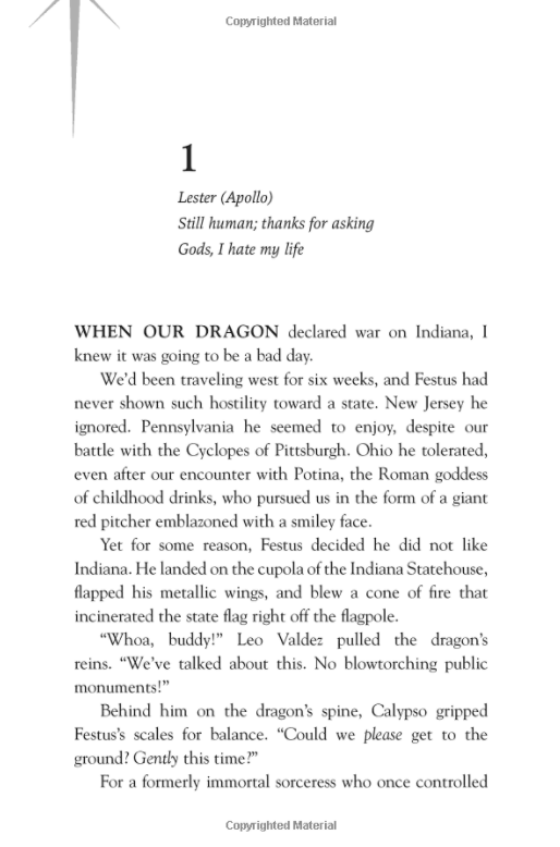 The Trials of Apollo Series #2: The Dark Prophecy
