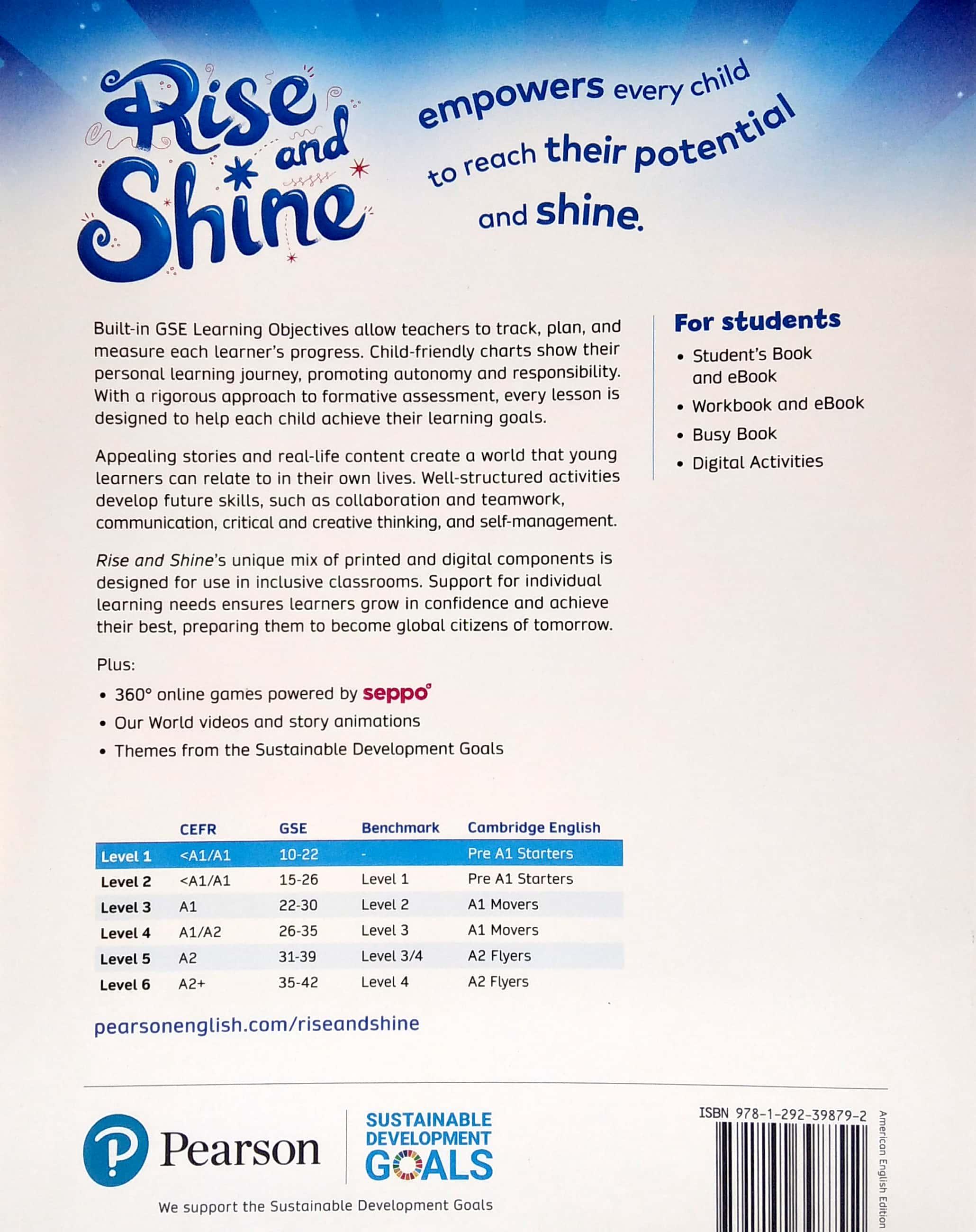Rise And Shine American Level 1 Workbook With Ebook