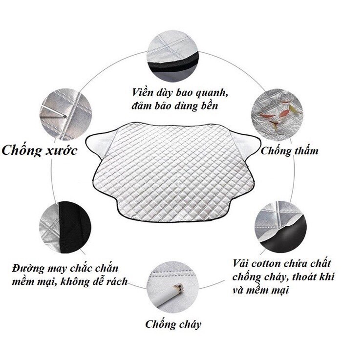 Bạt che nắng kính lái ô tô cao cấp - Cách nhiệt chống nóng hiệu quả