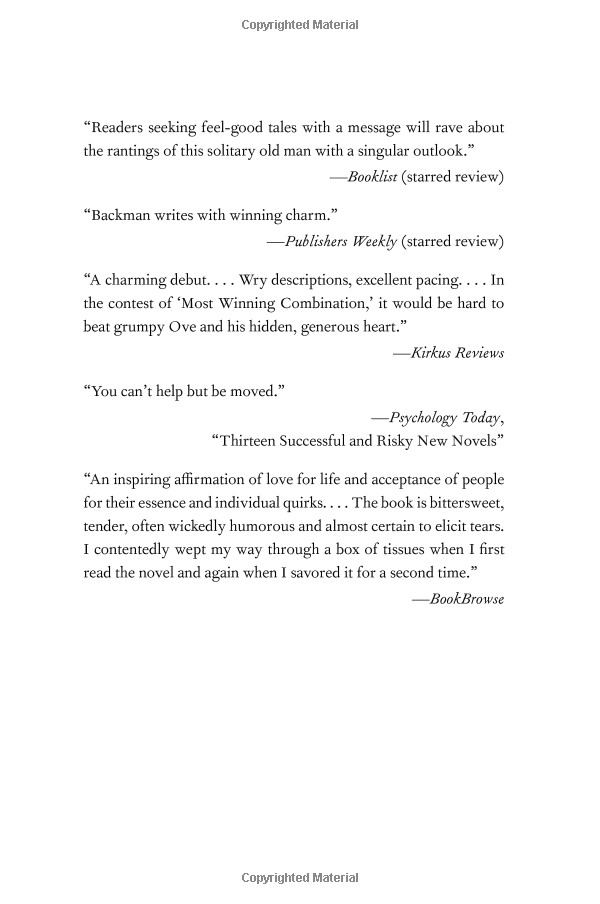 A Man Called Ove: A Novel