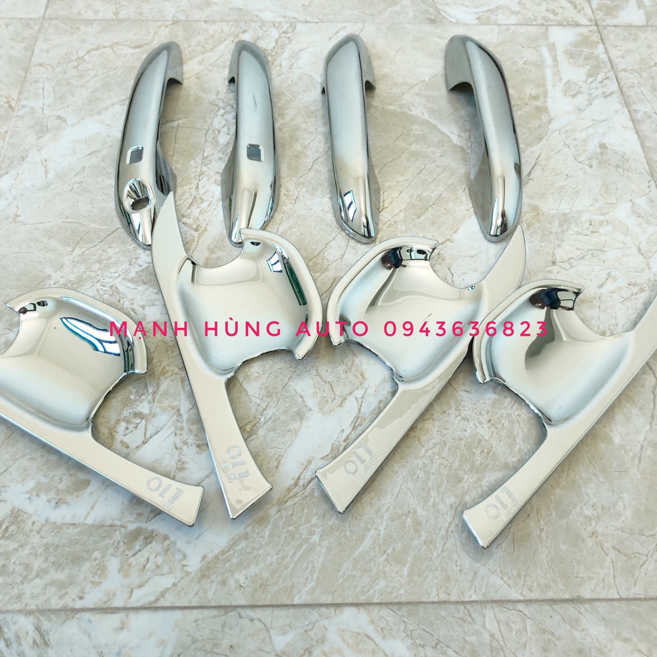 Ốp tay hõm cửa xe HUYNDAI I10 2021 - mạ Crom