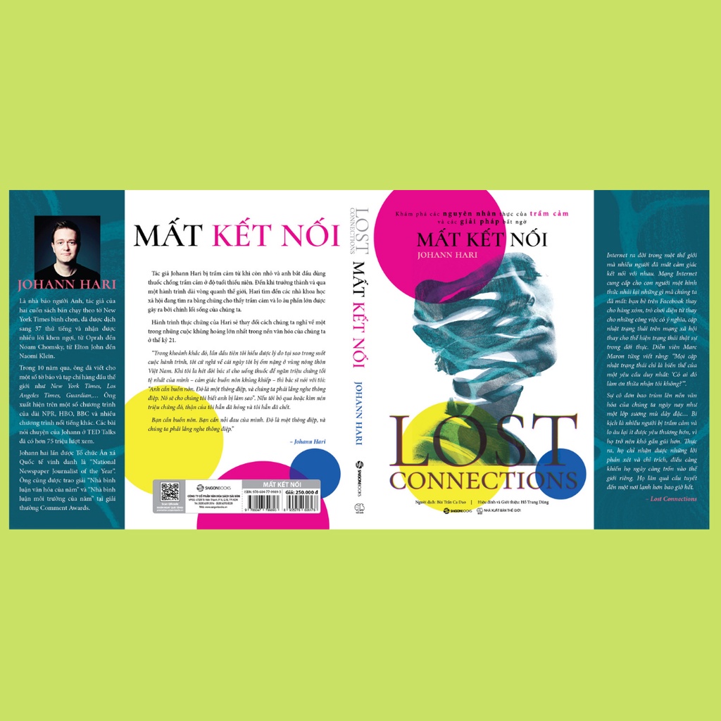 Sách - Mất Kết Nối (Lost Connections) - Tác giả Johann Hari SGB