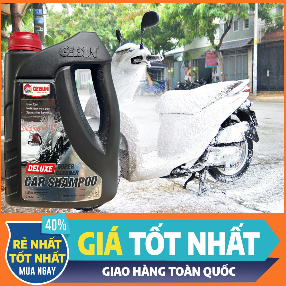 Nước rửa xe máy ô tô cao cấp DELUXE Getsun 2L