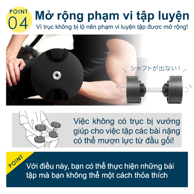 Nuobell flexbell - 01 quả tạ tay 32kg/ 02 quả tạ 64kg (16 cấp điều chỉnh trọng lượng) tập gym tập thể dục tập tạ tập luyện cơ bắp.