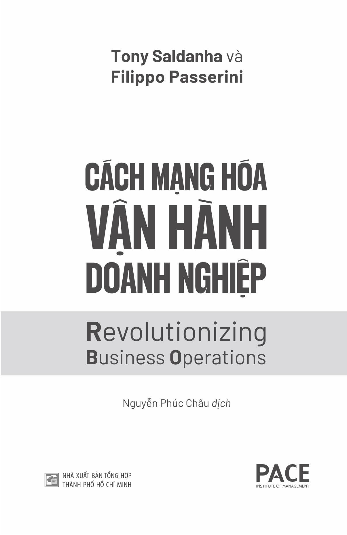 Sách - Cách Mạng Hóa Vận Hành Doanh Nghiệp - Revolutionizing Business Operations
