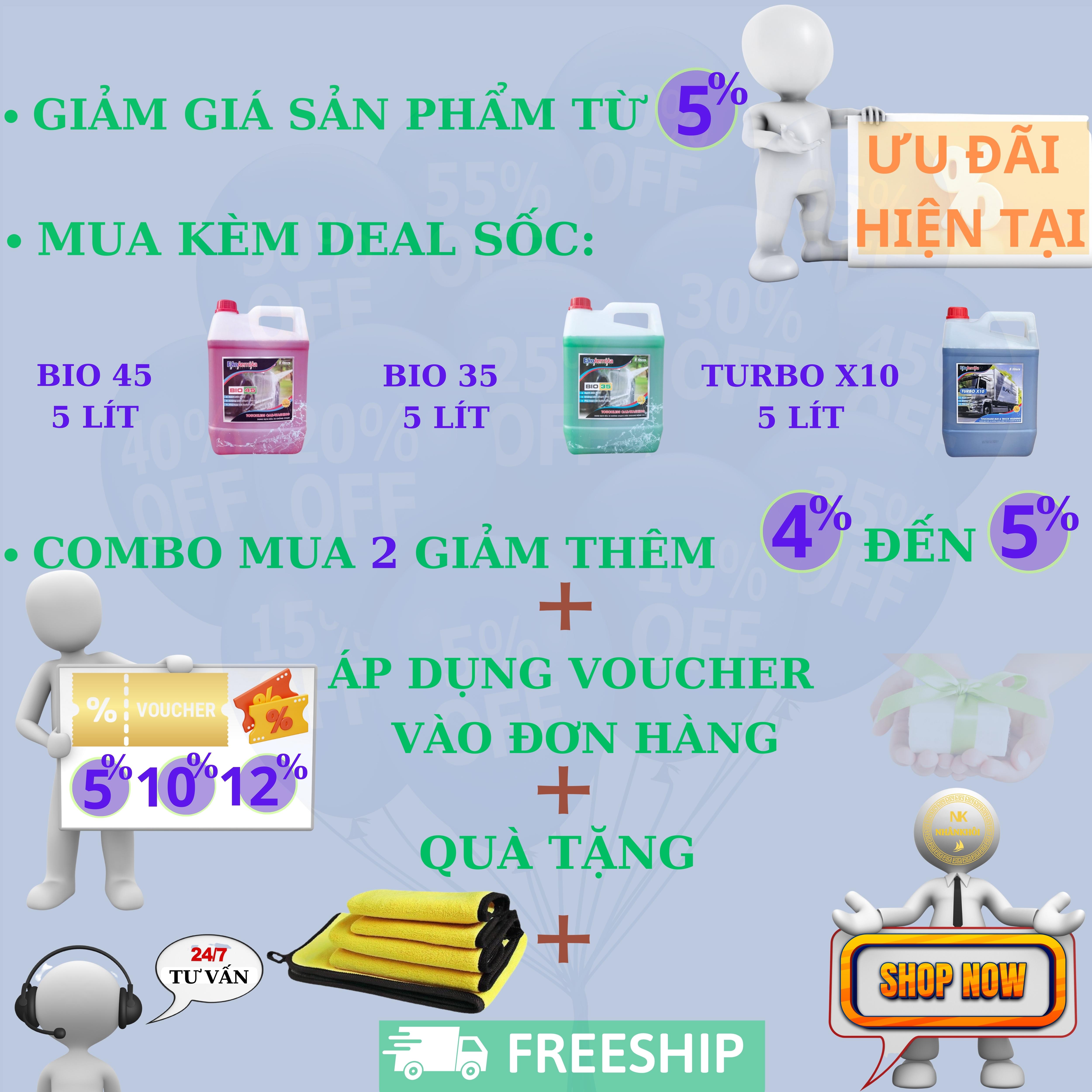 Bio 30 - 1 lít - Dung dịch rửa xe không chạm - Nước rửa xe bọt tuyết - Ekokemika