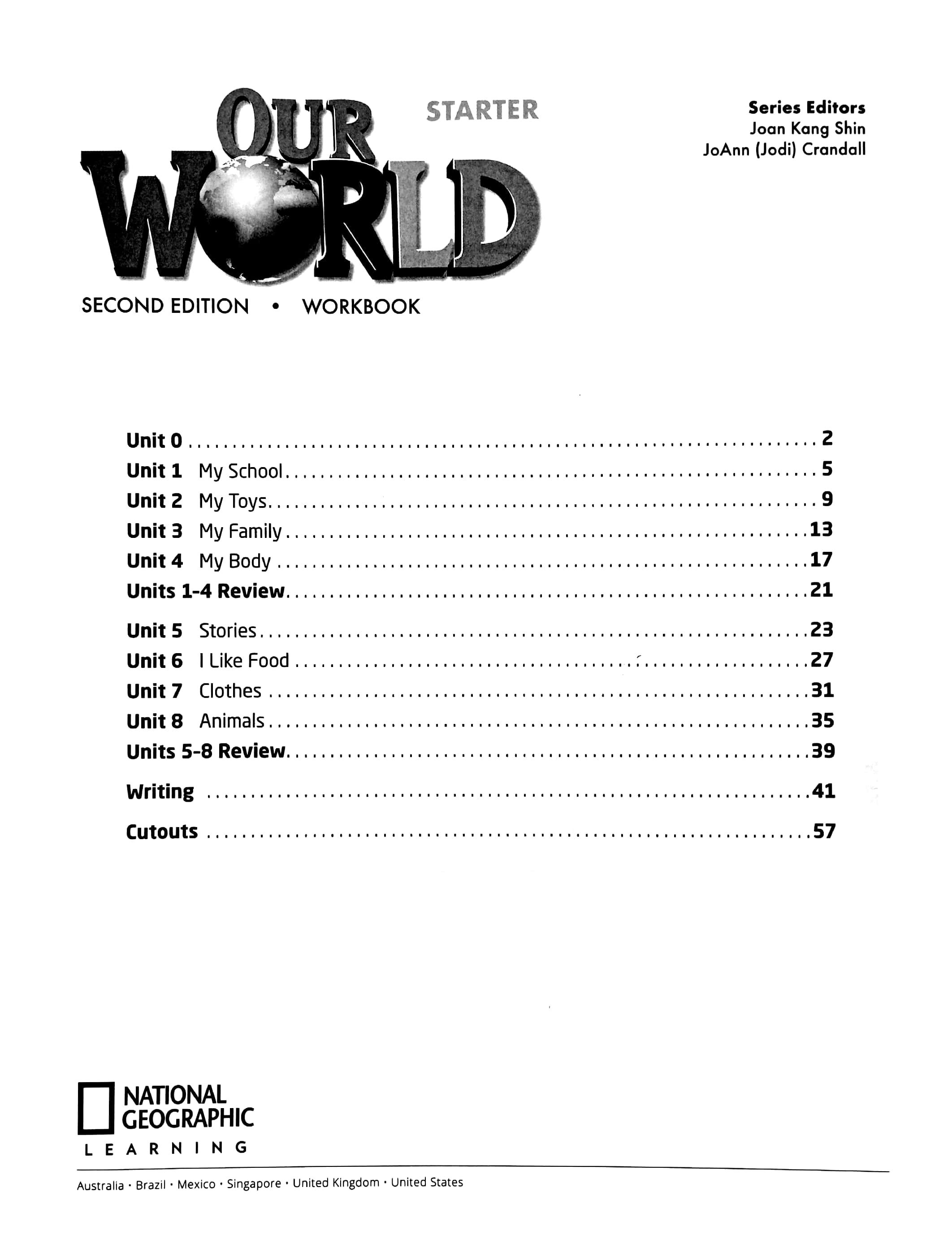 Our World Starter Workbook 2nd Edition (American English)