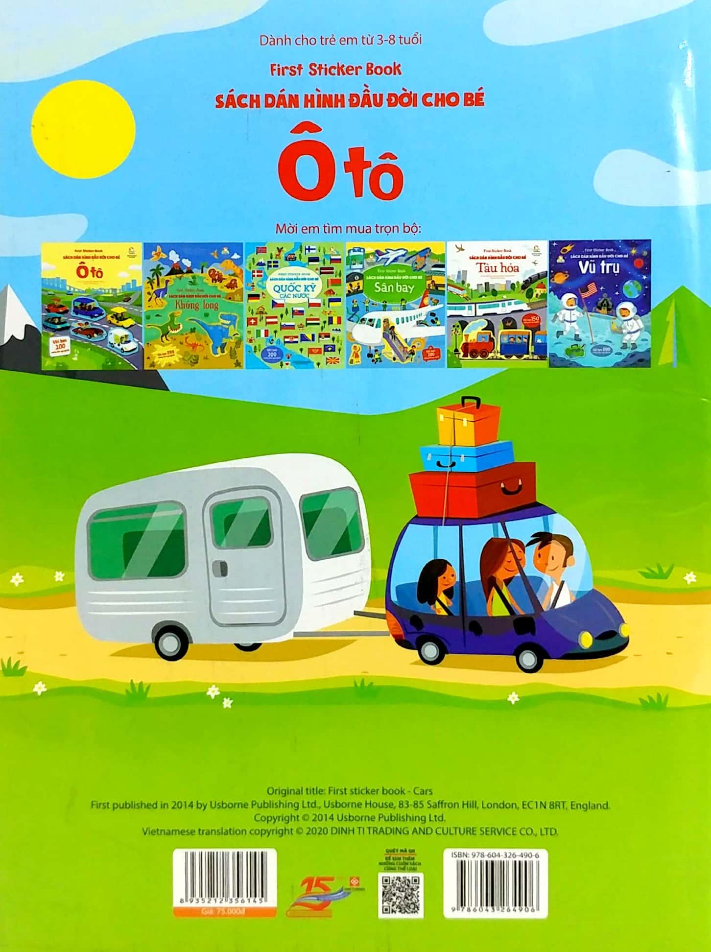 First Sticker Book - Sách Dán Hình Đầu Đời Cho Bé - Ô Tô