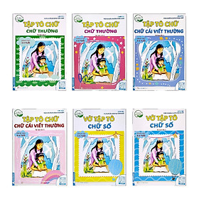 Sách - Tủ Sách Măng Non - Vở Ô Ly Tập Tô Chữ - Bộ 6 Cuốn