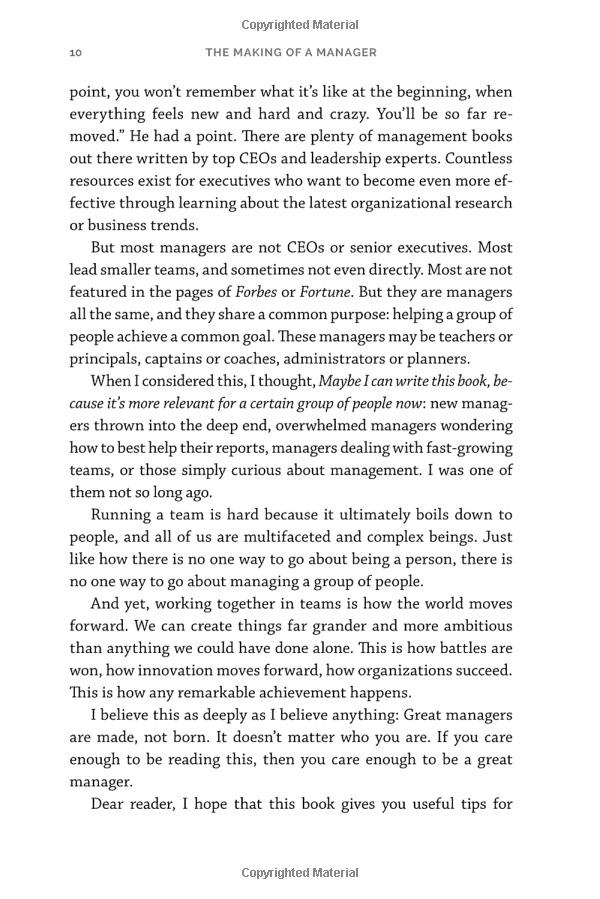 The Making Of A Manager: What To Do When Everyone Looks To You