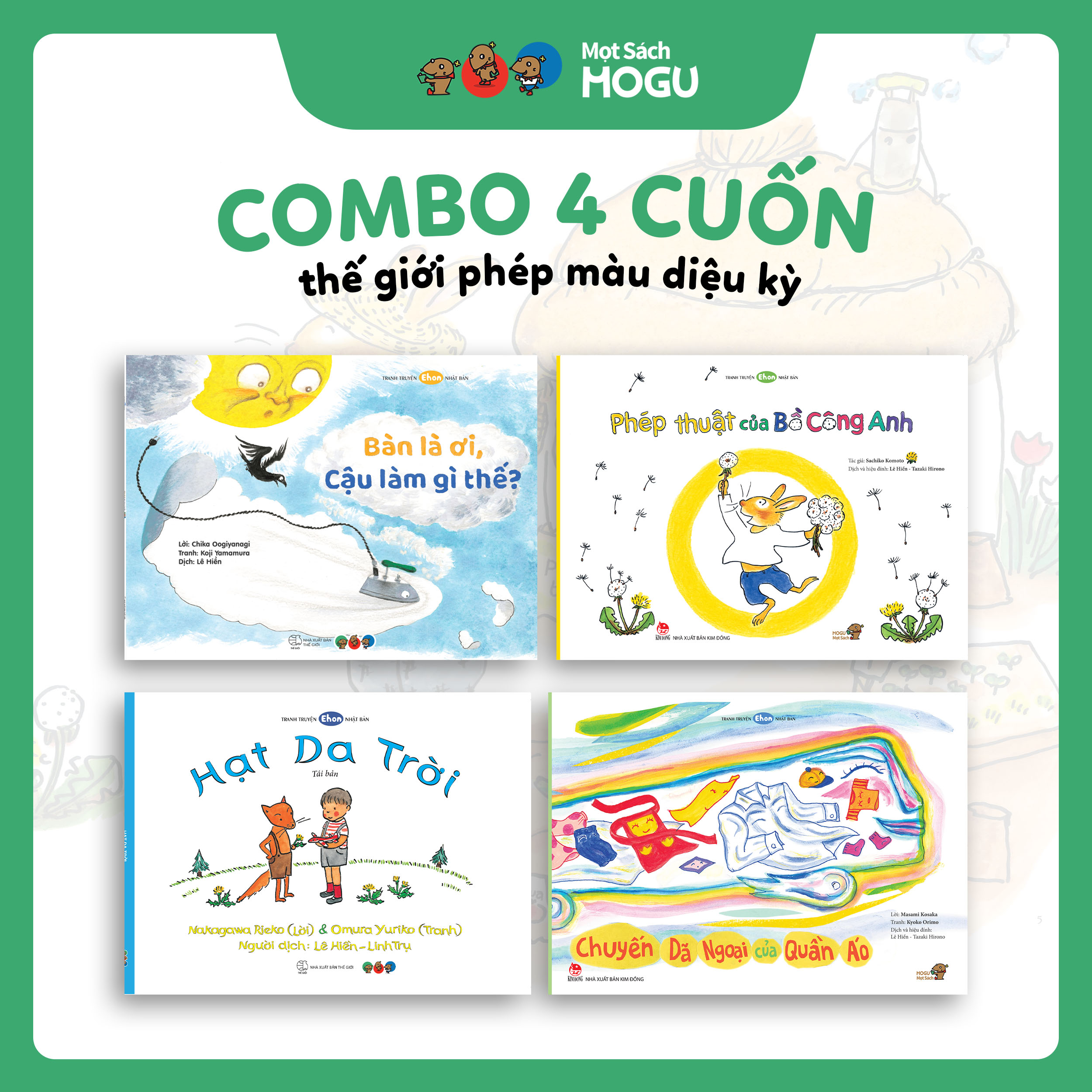 Truyện Ehon bé 3-4-5 tuổi - Bộ 4 cuốn Phép màu diệu kỳ