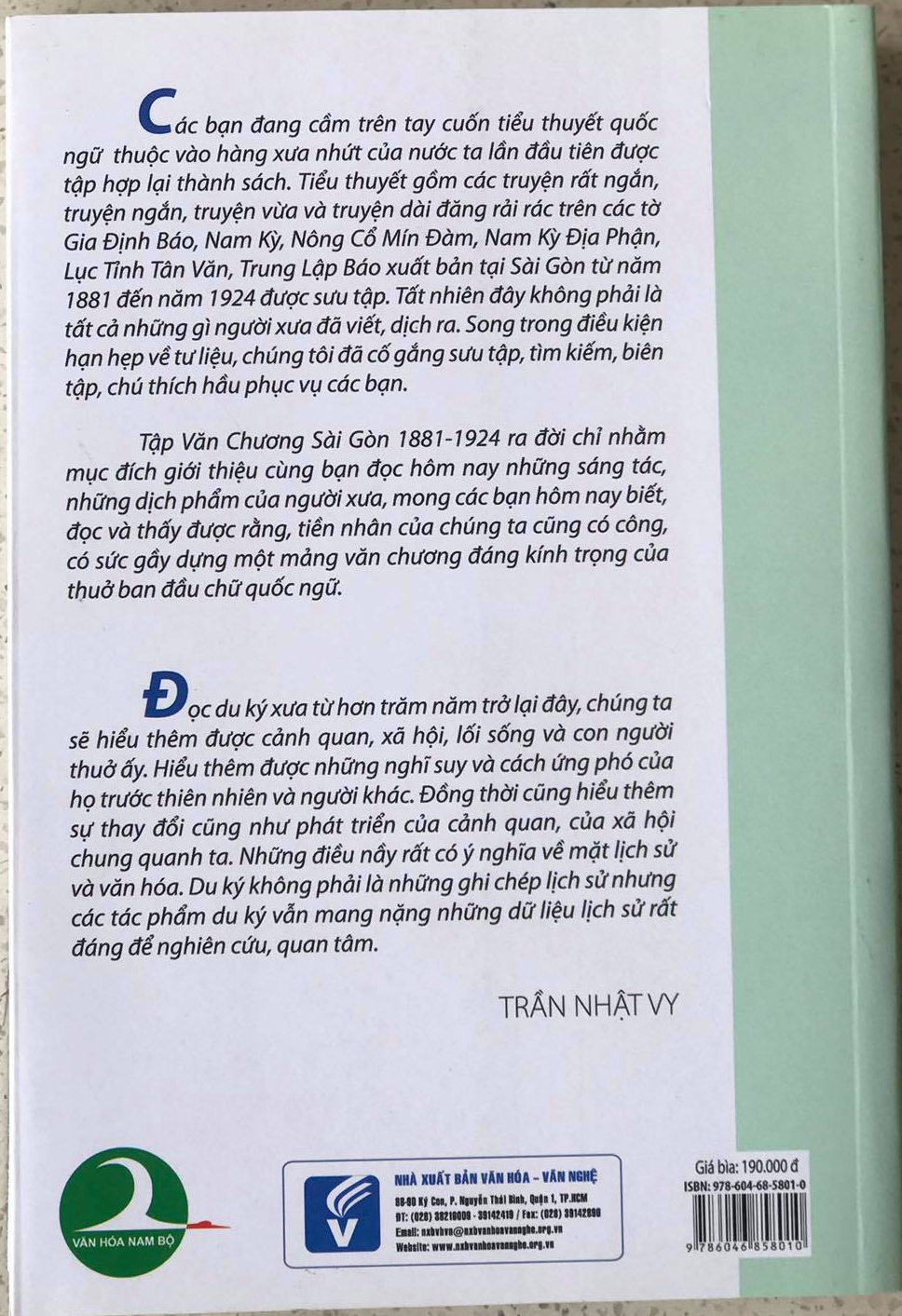Văn Chương Sài Gòn 1881-1924 Tập 4: Du Ký và Những Truyện Khác