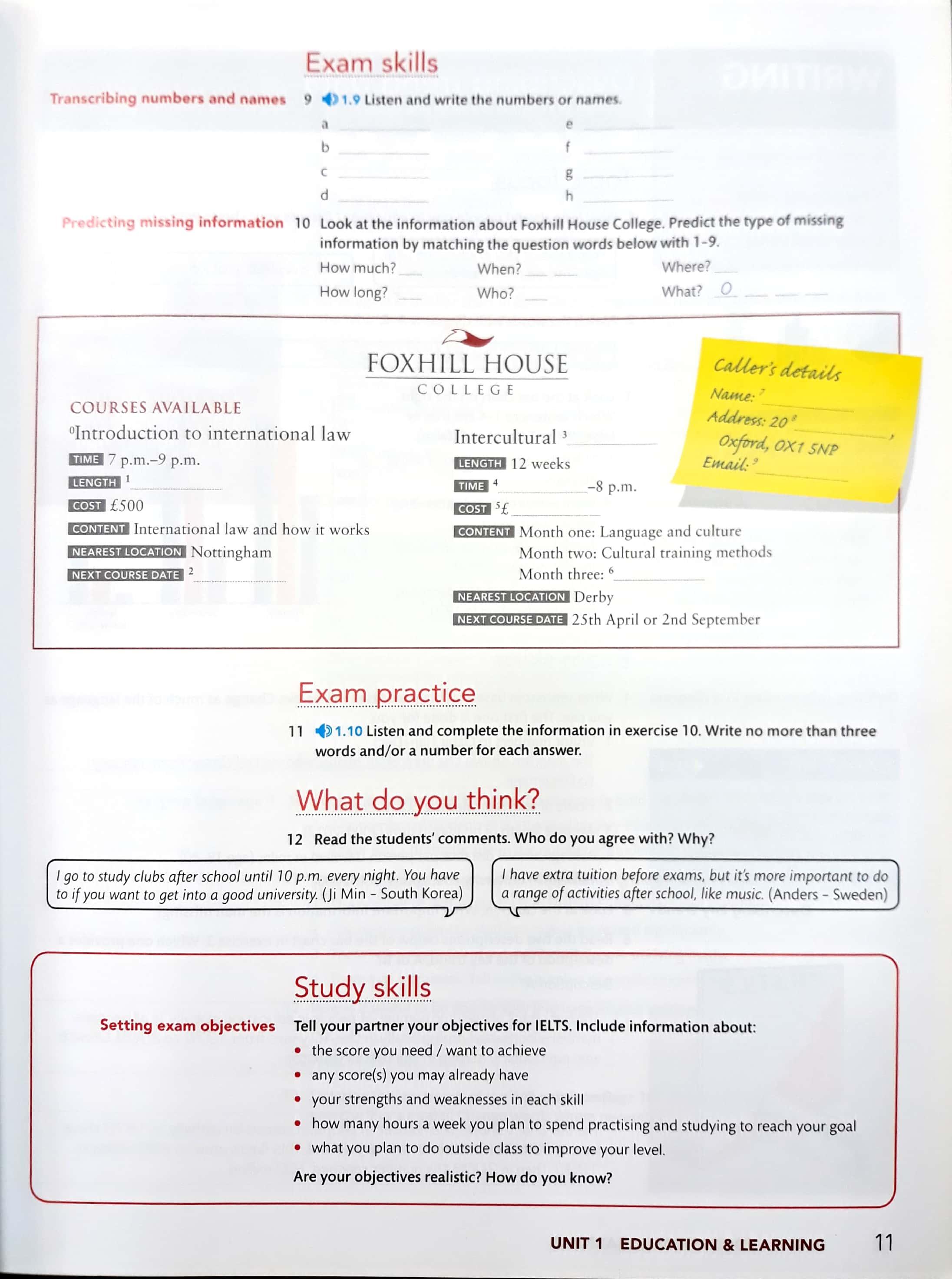 Foundation IELTS Masterclass: Student