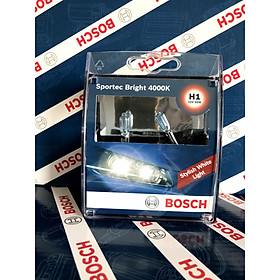 Bóng Đèn Tăng Sáng Bosch H1 12V 55W Sportec Bright 4000K (Hộp 2 bóng)
