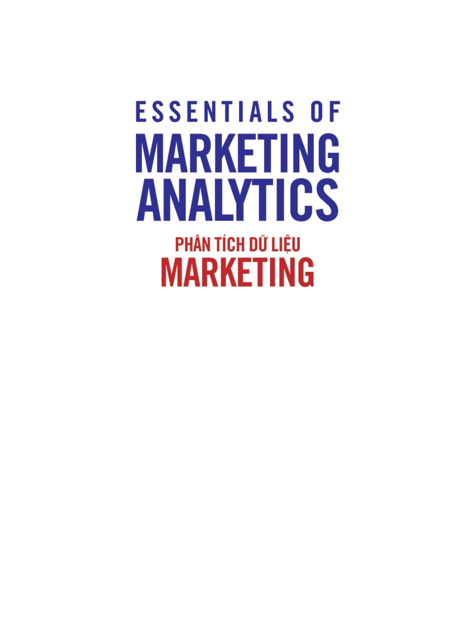 Sách - Phân Tích Dữ Liệu Marketing