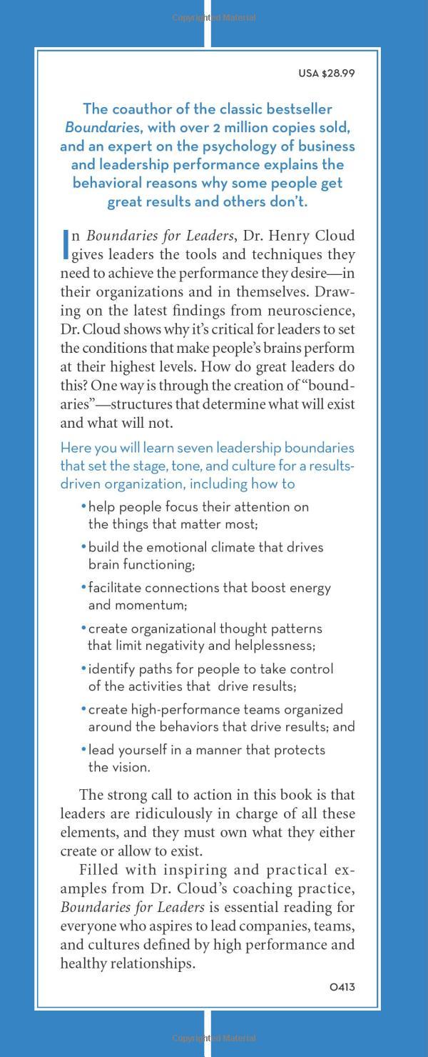 Boundaries For Leaders
