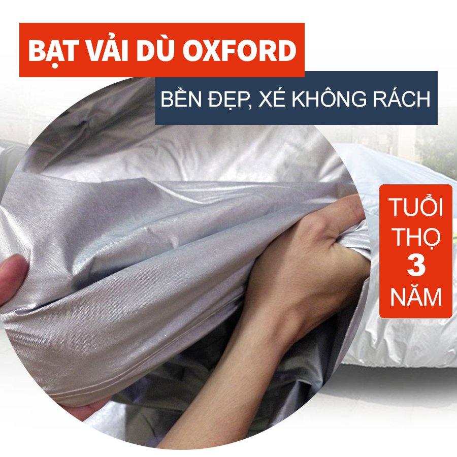 Bạt vải dù phủ trùm kín bảo vệ xe ô tô NISSAN ALMERA chất liệu vải dù oxford cao cấp