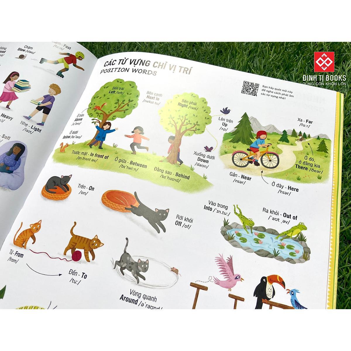 Sách - 1000 Từ Vựng Tiếng Anh Thiết Yếu Cho Trẻ Em Với Kho Từ Vựng Phong Phú, Đa Dạng Chủ Đề - Đinh Tị Books