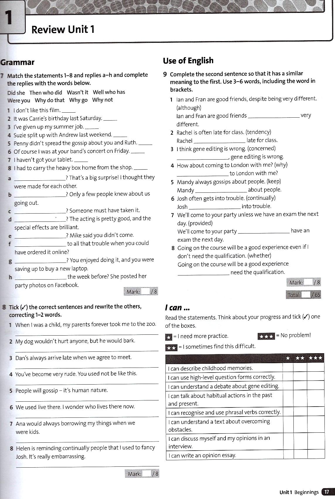 Solutions: Advanced: Workbook 3rd Edition