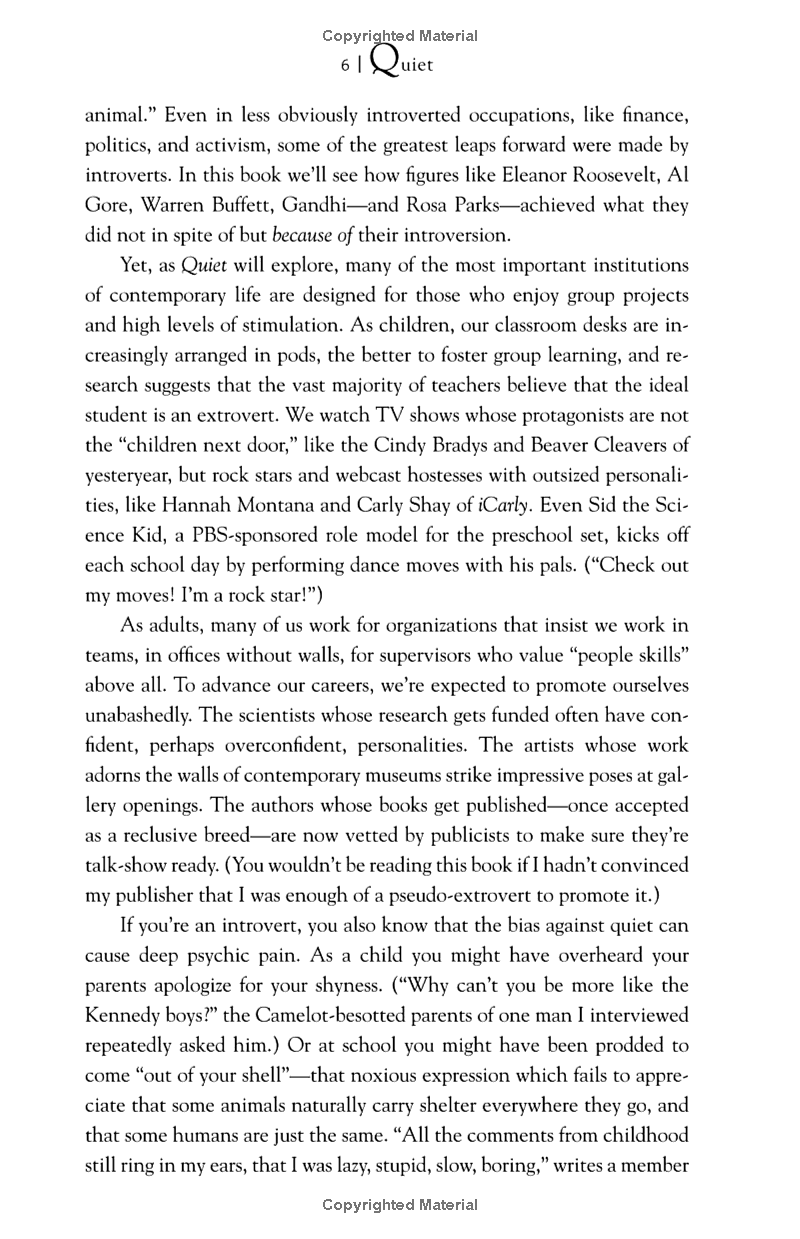 Quiet - The Power Of Introverts In A World That Can