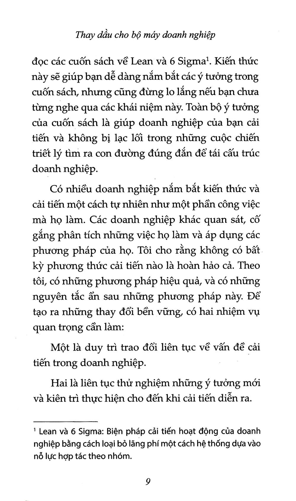 Thay Dầu Cho Bộ Máy Doanh Nghiệp