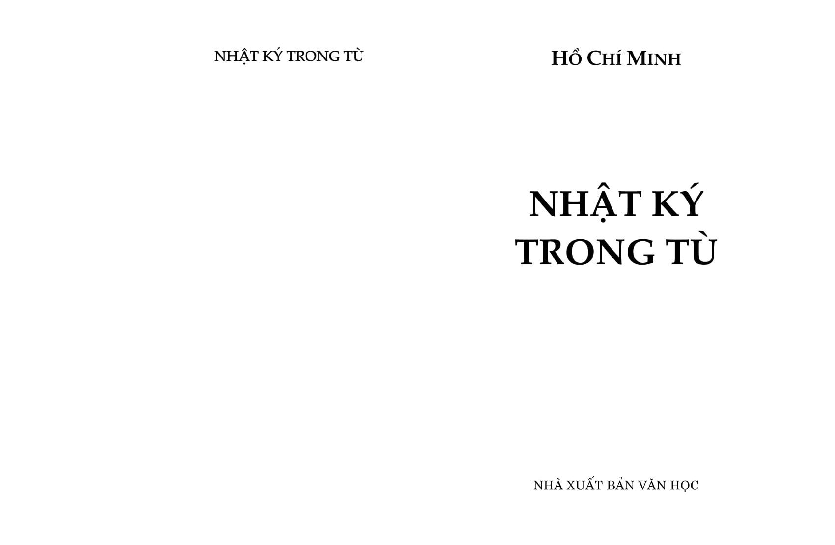 Nhật Ký Trong Tù (Tái Bản)
