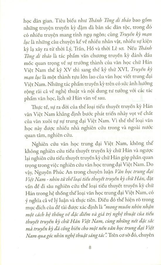 Văn Học Trung Đại Việt Nam Nhìn Từ Thể Loại Tiểu Thuyết Truyền Kỳ Chữ Hán
