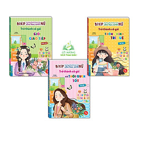 sách - combo 3c Bí kíp trưởng thành hoàn mỹ cho học sinh nữ- khéo léo + tự tin + tự lập