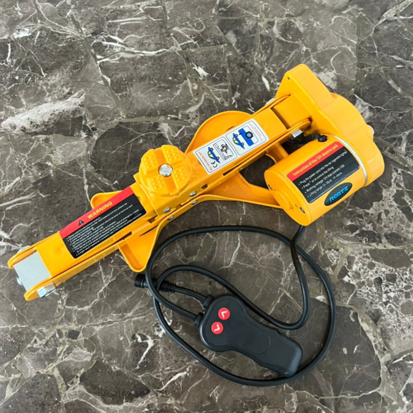 Bộ nâng kích gầm điện ô tô nhãn hiệu ROGTZ TY-EJ02 tải trọng 2 tấn, điện áp 12V, Chiều cao nâng tối đa: 35cm - HÀNG NHẬP KHẨU