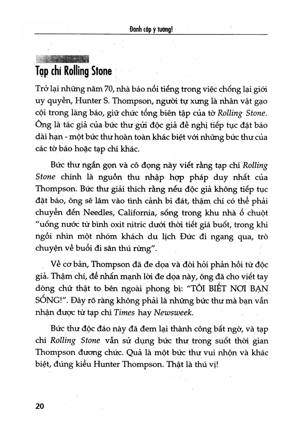 Đánh Cắp ý Tưởng (Tái Bản)