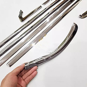 Nẹp Chân Kính inox xe Honda City 2021 2022 bộ 8 Chi tiết