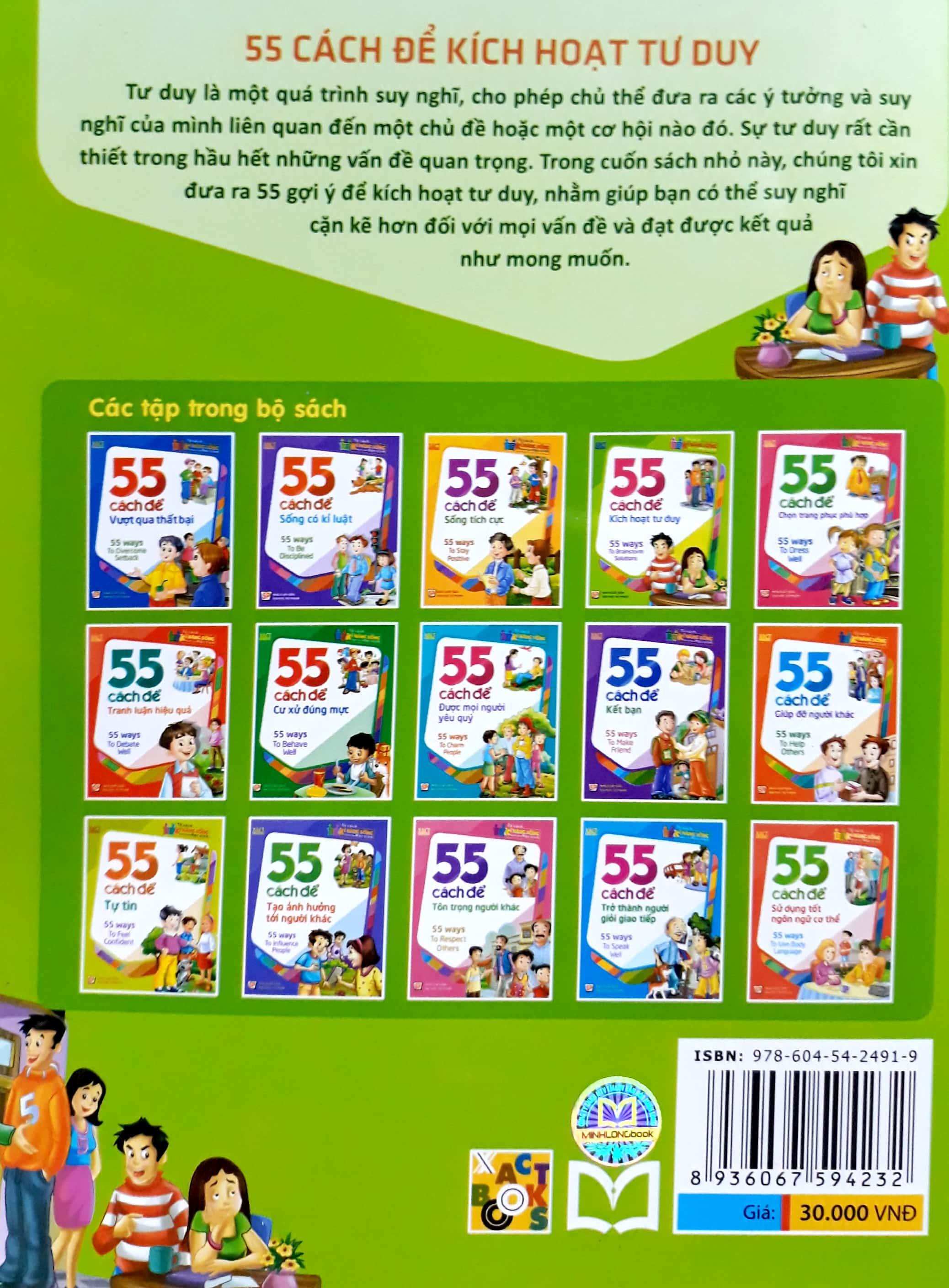Tủ Sách Kĩ Năng Sống Dành Cho Học Sinh - 55 Cách Để Kích Hoạt Tư Duy