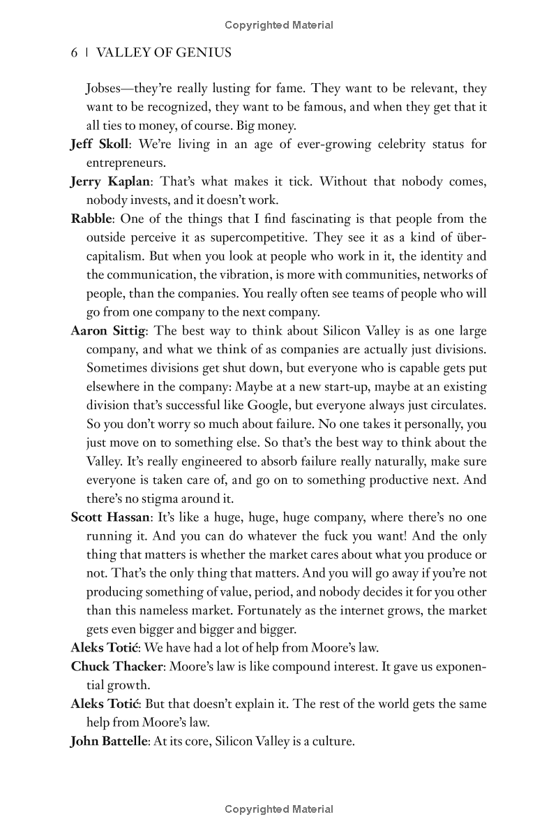 Valley Of Genius: The Uncensored History Of Silicon Valley, As Told By The Hackers, Founders, And Freaks Who Made It Boom