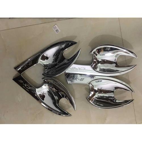 Mazda CX8 2019-2021, ốp hõm cửa xe mạ crom